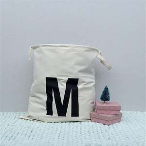 Simple Houseware 2 Pack Extra Large Natural Cotton <b>Laundry</b> <b>Bag</b> Beige 28" X 36" - Product Image 4