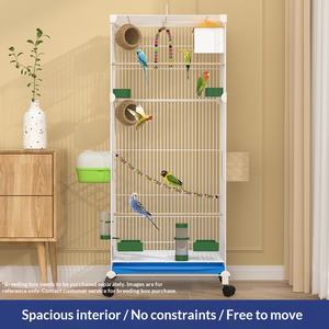 Jaula de Lujo Mayorista Antiescape para Pájaros, Tipo Villa, de Múltiples Niveles, Gran Espacio, para Cría y Alimentación, Todo en Uno - Product Image 2
