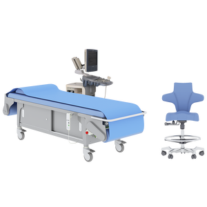 Table d'examen médical Raydow pour usage hospitalier, en acier inoxydable, 2 moteurs, changement automatique de draps, distributeur de papier autobloquant - Product Image 4