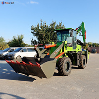 Yaweh mesin penggali, mesin traktor penggali bumi Backhoe Diesel baru terlaris 4x4 untuk dijual