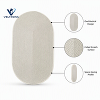 Griffoir ovale pour chat en carton ondulé vertical enroulé, mobilier d'intérieur, vente en gros
