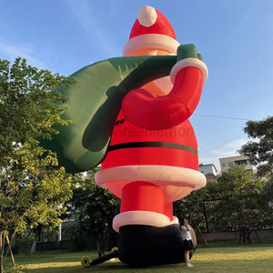 Noël personnalisé géant Led lumière dessin animé père noël publicité conception <span class=keywords><strong>gonflable</strong></span> pour les événements pour la porte extérieure - Product Image 3