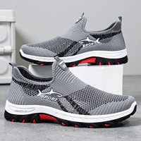 Chaussures de sport décontractées respirantes à semelle souple en maille tricotée pour hommes grandes tailles, modèle été, de la marque Shark