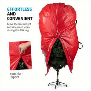 Hot Selling Adjustable Upright Christmas Tree <b>Storage</b> Bag for Clothing Bedding with <b>Top</b> Bottom Drawstrings for <b>Wardrobe</b> Use - Product Image 2