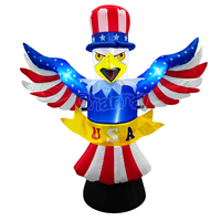 Promotion Spéciale : Décoration Gonflable Aigle du Jour de l'Indépendance, Modèle Fusée en Polyester pour Décoration Extérieure de Jardin