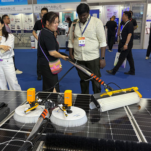 Direct Factory Solar Panel Cleaning Machine <b>Brush</b> Type PV Panel Cleaner Solar <b>Power</b> Plant Cleaning Equipment Supplier China - Product Image 1