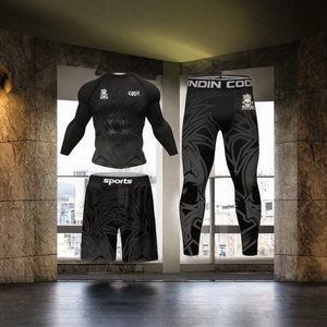 Pantalones Cortos de Compresión para Artes Marciales de Secado Rápido, Elásticos, de Spandex y Poliéster, con Logotipo Frontal, Ligeros - Product Image 3
