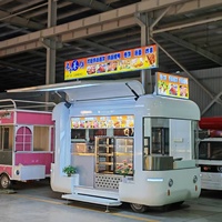Camion de restauration mobile, chariot alimentaire personnalisé, remorque à snacks pour entreprise mobile de crème glacée en extérieur