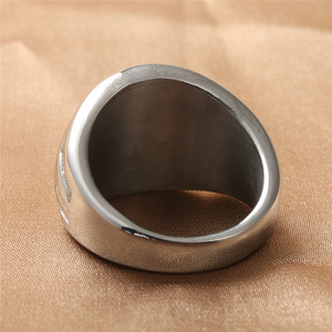 Men's <b>Titanium</b> Steel <b>Ring</b> With US Dollar Logo Silver Color Retro Punk Style Geometric Design Gift Jewelry 16017 - Product Image 3
