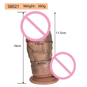 SXXY Dildo Realista de Gran Calibre, Tapón Anal para Masaje Vaginal y Anal, Estimulador Realista, Dildo de Silicona, Juguetes Sexuales para Mujeres - Product Image 3