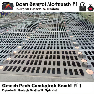 Công nghiệp khai thác màn hình cao su mở rộng bảng điều khiển lưới với kỹ thuật đục lỗ xử lý cắt tùy chỉnh - Product Image 2