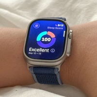 Montre connectée Titanium Metal Original Watch Ultra 3 d'occasion GPS+Cellular ESIM OLED 1,98 pouces 599 mAh 64 Go WatchOS Naturel, Noir