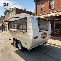 Chariot à poulet frit certifié VIN vintage, remorque à café commerciale, camion de tacos flexible