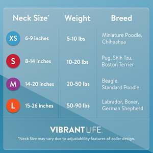 Vibrant Life Collar de perro ajustable de poliéster reflectante, azul, grande - Product Image 4