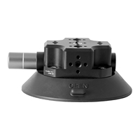 Support de voiture professionnel YUANYU CNC à ventouse avec trous de positionnement Arri et vis 1/4" pour stabilisateur de caméra de tournage d'action à haute vitesse
