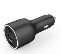 Penjualan laris adaptor pengisi daya mobil USB 100W 3 port pengisian cepat mobil QC3.0 telepon Universal