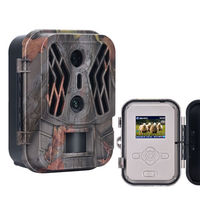 Caméra de chasse à double objectif HC-950A 50MP 4K HD Photos et vidéos Caméra d'observation de la faune à vision nocturne infrarouge Mini caméra