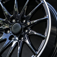 Jantes en alliage de 15 à 19 pouces 5x114.3 5x105 ET40 Noir brillant pour Toyota Honda Nissan Hyundai Ford TUV JWL
