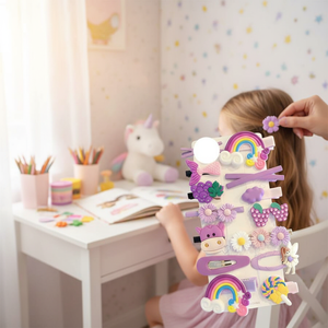 Mollette di moda di tendenza fatte a mano tessuto di perle di fiori accessori per la decorazione dei capelli per le donne vendita calda forcine per capelli con fiocco ragazze - Product Image 3