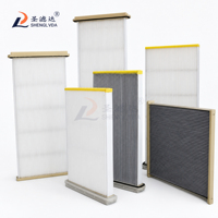 Panneau de filtre à air primaire en fibre synthétique avec cadre galvanisé G3 personnalisé, préfiltre pour système de ventilation