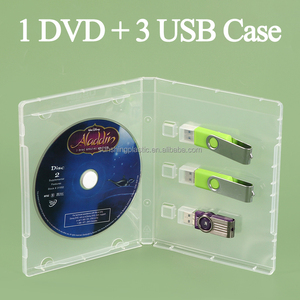 กล่องบรรจุภัณฑ์แฟลชไดรฟ์ USB SUNSHING ขนาด 14 มม. กล่องพลาสติกใส่ DVD พร้อมที่ใส่ USB กล่องป้องกันแฟลชไดรฟ์ กล่องใส่ USB - Product Image 4
