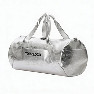Bolsa <span class=keywords><strong>de</strong></span> Viaje Tipo <span class=keywords><strong>Burrito</strong></span> <span class=keywords><strong>de</strong></span> Lona Metálica Plateada con Relieve, Gran Capacidad, Correa Ajustable y Múltiples Bolsillos, Modelo 2026 - Product Image 3