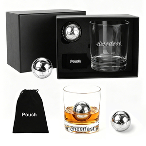 Ensemble <span class=keywords><strong>de</strong></span> verres <span class=keywords><strong>à</strong></span> whisky Perfect Products, design original, ensemble <span class=keywords><strong>de</strong></span> whisky avec 1 grande boule <span class=keywords><strong>de</strong></span> glace ronde et boîte cadeau noire pour la vodka et les spiritueux - Product Image 3