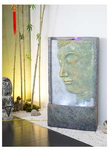 बुद्ध प्रतिमा के साथ बाहरी सजावट संगमरमर का पानी का फव्वारा - Product Image 4