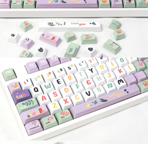 HZGAMER 124 keys A Midsummer Night Dream Keycaps Set, Custom HXDA Profile Keycap Pudding Dye Sublimation Keycap - Product Image 4