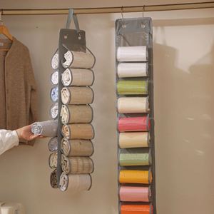 Household Multifunctional <b>Hanging</b> Bag Multi Grid <b>Wall</b> Mounted Dormitory Clothes <b>Storage</b> Door Yoga <b>Hanging</b> Bag - Product Image 2