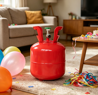 Réservoir de gaz jetable en acier WMT 4,5 L avec pression de 30 bars pour gonflage de ballons en latex et en aluminium