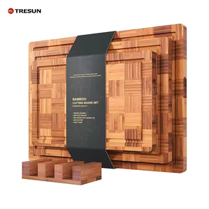 Ensemble de planches à découper en bois de bambou gravées sur mesure avec support de gravure au laser, durable, antidérapant, 2,0 cm d'épaisseur, vente en gros - Product Image 1