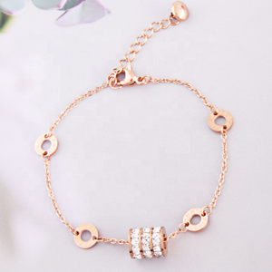 Pulsera de Acero Inoxidable con Cuentas de la Suerte de Tres Vueltas de la Vida, con Diamantes, Regalos de Confesión, Gran Venta - Product Image 3