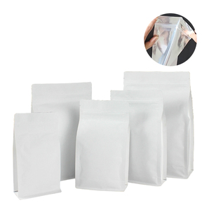 Kantong berdiri klasik kertas kraft warna putih dengan logo custom, cetak digital, dan zipper aseptik untuk makanan bayi - Product Image 3