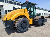 Article populaire : Rouleau compresseur monocylindre 12 tonnes, 110 kW, à double entraînement, pour la construction routière et industrielle