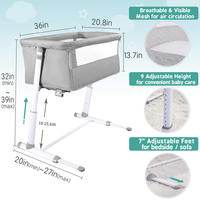 Lit bébé facile à assembler avec matelas et drap en tissu – Nouveaux lits bébé