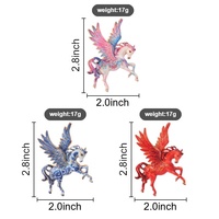 Ensemble d'épingles en émail souple Pégase ailé, broche colorée en alliage de zinc en forme de cheval volant, pour sac à dos, veste, chapeau, revers, décoration, objet de collection