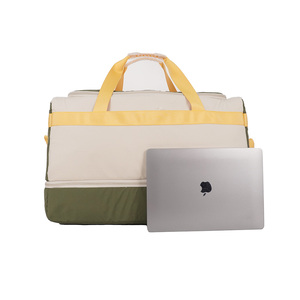 Bolsa de Lona Ligera, Ideal para <span class=keywords><strong>Viajes</strong></span>, Gimnasio y Escapadas de Fin de Semana, con Bolsillo Impermeable para Artículos Mojados - Product Image 2