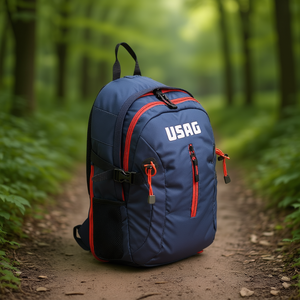 Sac à dos Usag 3760 E, sac à outils avec plusieurs poches et accents rouges pour une utilisation en extérieur - Product Image 3