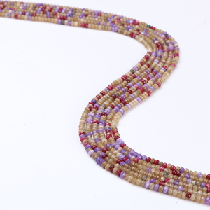 Cuentas Naturales Sueltas 2579, Cuentas Cuadradas Variadas en Marrón, Rojo, Amarillo, Verde, Labradorita, Ónix, Jaspe, Ópalo, Rodonita, Aguamarina, 8mm - Product Image 1