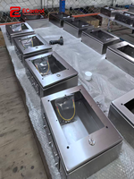Boîtier de distribution encastré en acier inoxydable, verrouillable, IP65, résistant aux intempéries, pour installations commerciales et industrielles