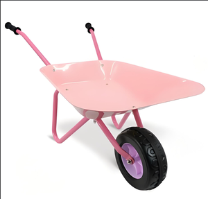 Roue pneumatique en plastique métal Jouet de jardinage Cadeau pour enfants <span class=keywords><strong>Brouette</strong></span> de jardin Outils de <span class=keywords><strong>brouette</strong></span> Dolly - Product Image 1