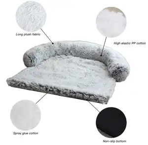 Manta de lujo para cama de perro y gato, manta impermeable para cama con almohada, nuevo diseño, venta al por mayor - Product Image 1