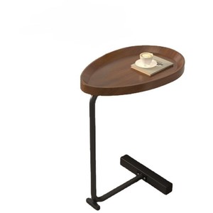 Tavolino da Caffè Moderno in Legno Chiaro con Gambe in Metallo per Casa, Bar, Ufficio, Sala da Pranzo, Soggiorno, Parco e Cucina - Product Image 5