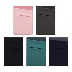 Porta Tarjetas para Teléfono, Adhesivo de Lycra para la Parte Posterior del Teléfono, Bolsillo Autoadhesivo, Funda para Tarjetas de Crédito y Identificación - Product Image 1