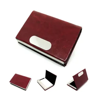 Üretici kredi kart tutucu şık RFID koruma PU deri kartlık kart tutucu toptan fiyat kart tutucu iş için