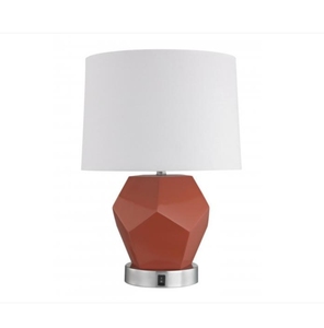 Lámpara de Escritorio de Tubo Cruzado con Acabado Bronce Cepillado Iron Light, con Base con Puerto de Alimentación USB para Sala de Lectura, Habitación de Huéspedes, Hotel - Product Image 5