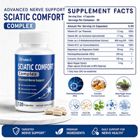Capsules de soutien du nerf sciatique en gros, formule avancée, marque privée OEM, complément pour la santé des nerfs, ODM OBM, 120 unités