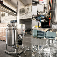 Cuve de mélange à double enveloppe chauffante et refroidissante en acier inoxydable avec agitateur