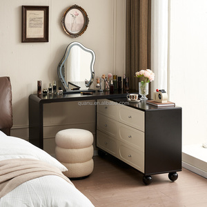 600676 Quanu Cómoda <span class=keywords><strong>de</strong></span> 6 cajones, tocador <span class=keywords><strong>de</strong></span> diseño vintage nuevo <span class=keywords><strong>para</strong></span> <span class=keywords><strong>niñas</strong></span>, tocador <span class=keywords><strong>de</strong></span> <span class=keywords><strong>maquillaje</strong></span> moderno 2026 <span class=keywords><strong>para</strong></span> mujer - Product Image 1